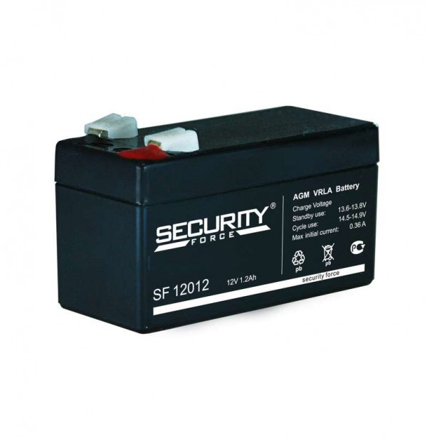  Аккумулятор 12В 1.2А.ч Security Force SF 12012 