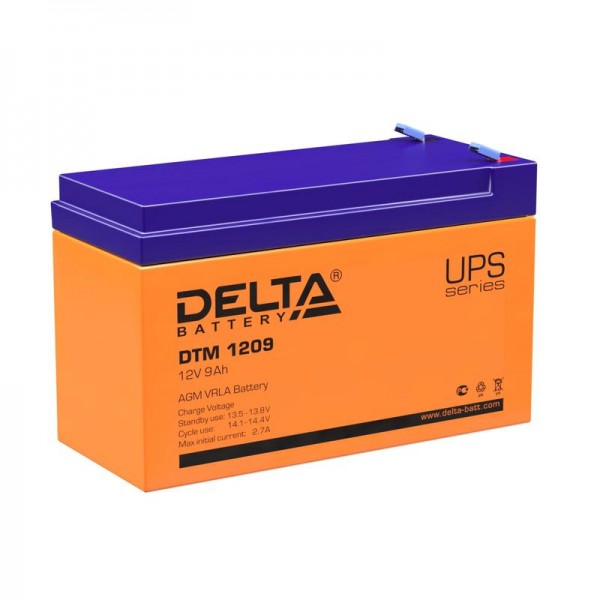  Аккумулятор 12В 9А.ч Delta DTM 1209 