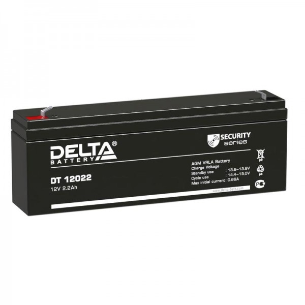  Аккумулятор 12В 2.2А.ч Delta DT 12022 