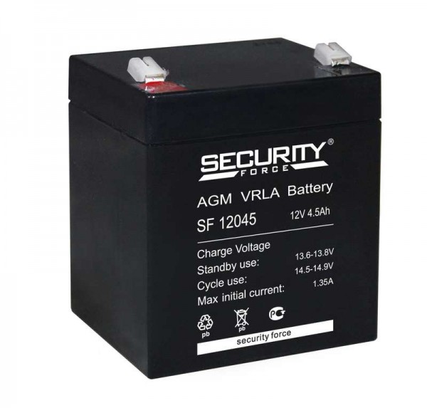  Аккумулятор 12В 4.5А.ч Security Force SF 12045 