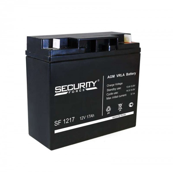  Аккумулятор 12В 17А.ч Security Force SF 1217 