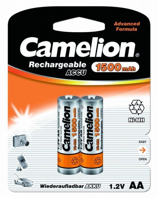 Аккумулятор R6 NI-MN 1500мА.ч BP-2 (блист.2шт) Camelion 3510 