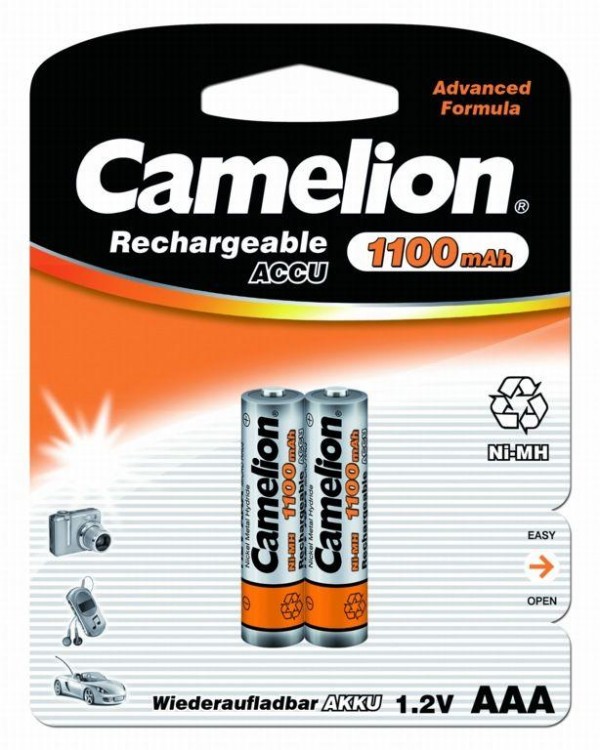  Аккумулятор R03 NI-MN 1100мА.ч BP-2 (блист.2шт) Camelion 7372 