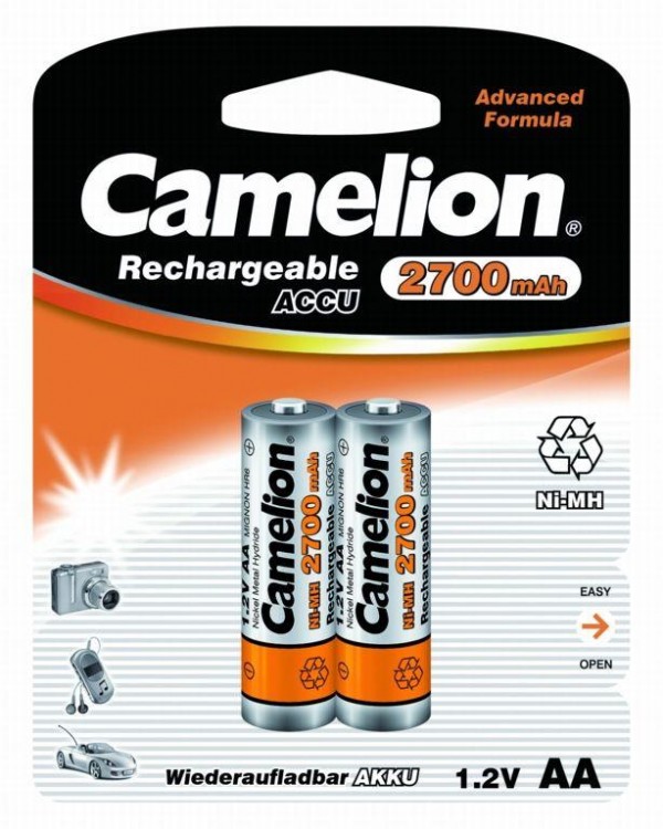  Аккумулятор R6 NI-MN 2700мА.ч BP-2 (блист.2шт) Camelion 7371 