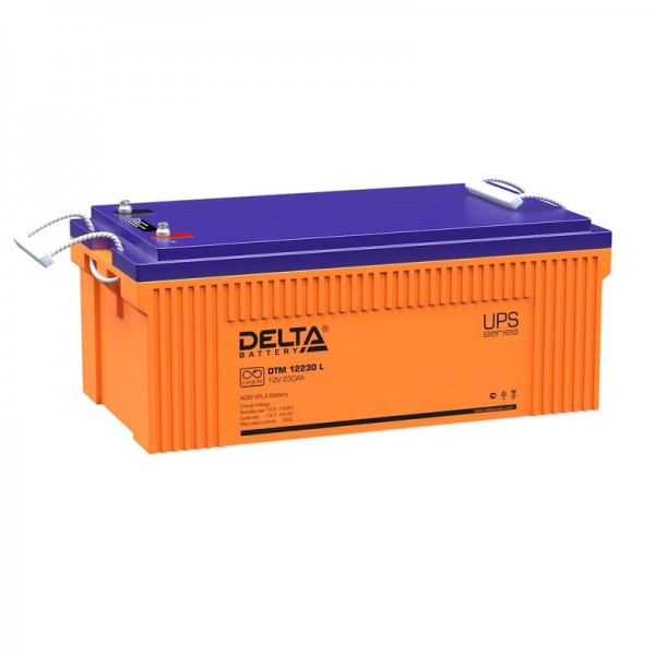  Аккумулятор 12В 230А.ч Delta DTM 12230 L 