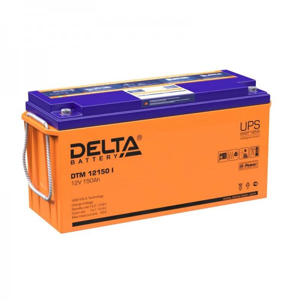  Аккумулятор 12В 150А.ч Delta DTM 12150 I 