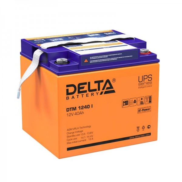  Аккумулятор 12В 40А.ч Delta DTM 1240 I 