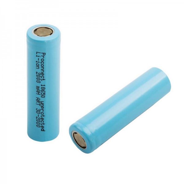  Аккумулятор 18650 unprotected Li-ion 2000мА.ч инд. упак. PROCONNECT 30-2000-01 