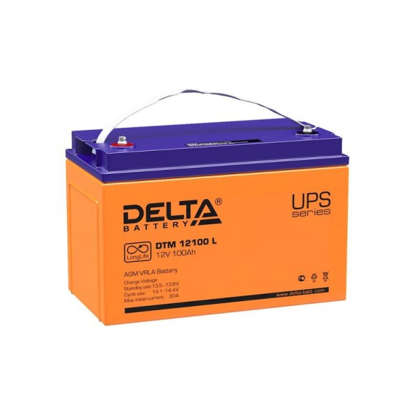  Аккумулятор 12В 100А.ч Delta DTM 12100 L 