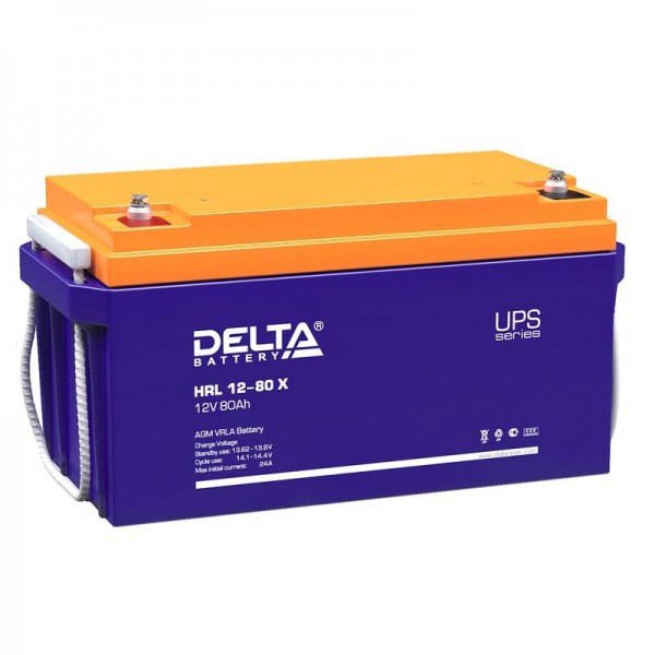  Аккумулятор 12В 80 А.ч Delta HRL 12-80 X 
