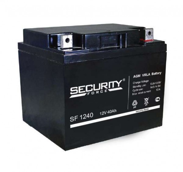  Аккумулятор 12В 40А.ч Security Force SF 1240 