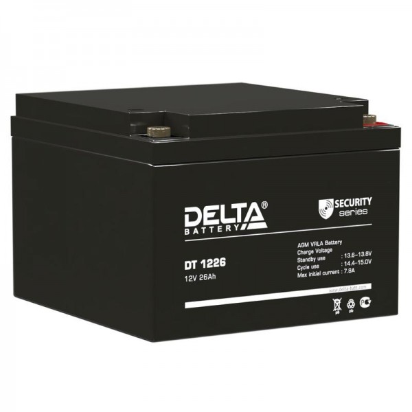  Аккумулятор 12В 26А.ч Delta DT 1226 