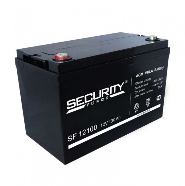  Аккумулятор 12В 100А.ч Security Force SF 12100 