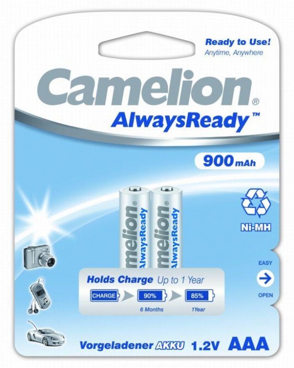  Аккумулятор R03 NI-MN 900мА.ч Always Ready BL-2 (блист.2шт) Camelion 9165 