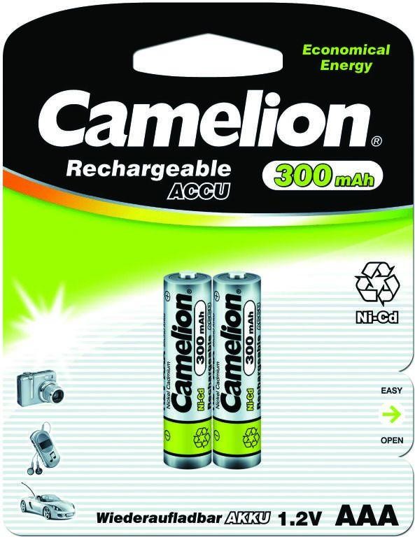  Аккумулятор R03 Ni-Cd 300мА.ч BL-2 (блист.2шт) Camelion 3144 