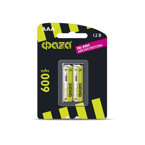  Аккумулятор AAA 600мА.ч Ni-MH BL-2 (уп.2шт) ФАZА 5002852 