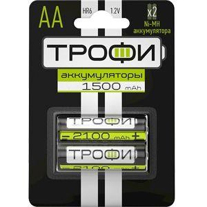  Аккумулятор HR6-2BL 1500мА.ч (блист.2шт) Трофи Б0019500 
