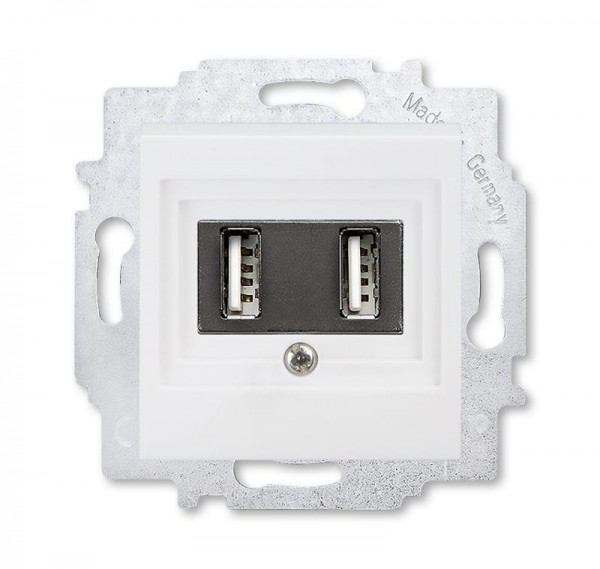  Устройство зарядное USB двойн. Levit бел. ABB 2CHH290040A6003 