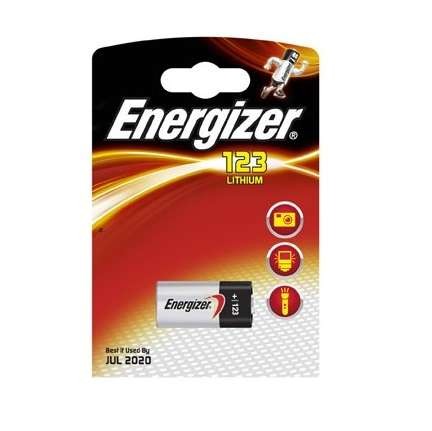  Элемент питания литиевый Lithium CR123А BL1 (1/6/60) (блист.1шт) Energizer 380 