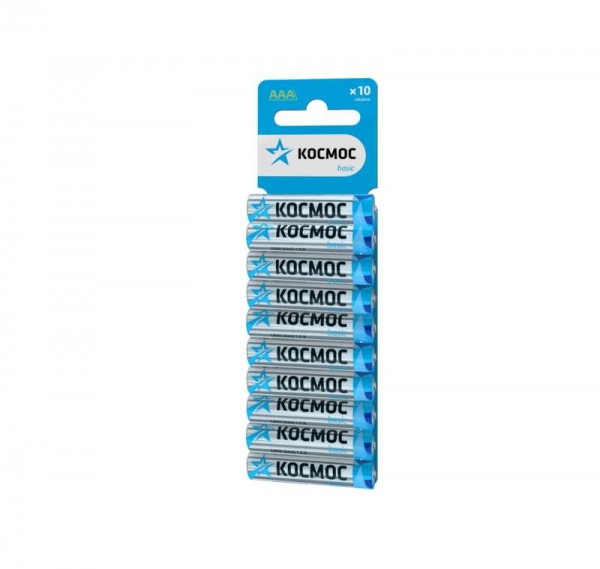  Элемент питания алкалиновый LR03 10хBL КОСМОС KOCLR0310BL 