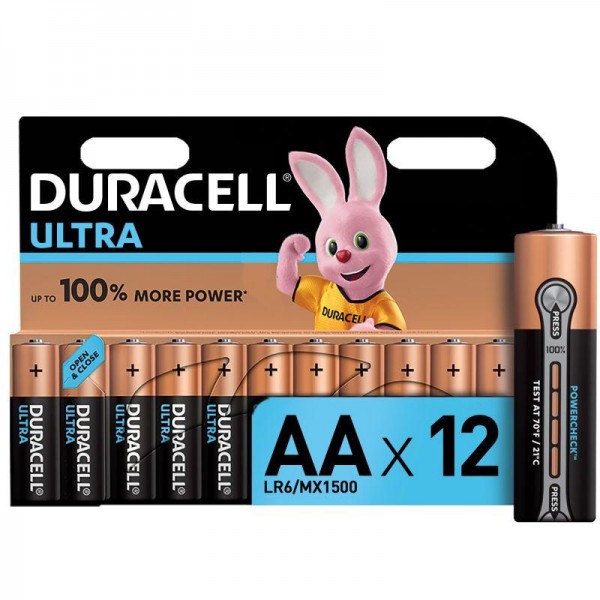  Элемент питания алкалиновый LR6-12BL Ultra (блист.12шт) Duracell Б0038766 