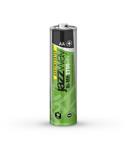  Аккумулятор AA/HR6 NI-MH 2700мА.ч предзаряженный BL-2 (блист.2шт) JAZZway 5007840 