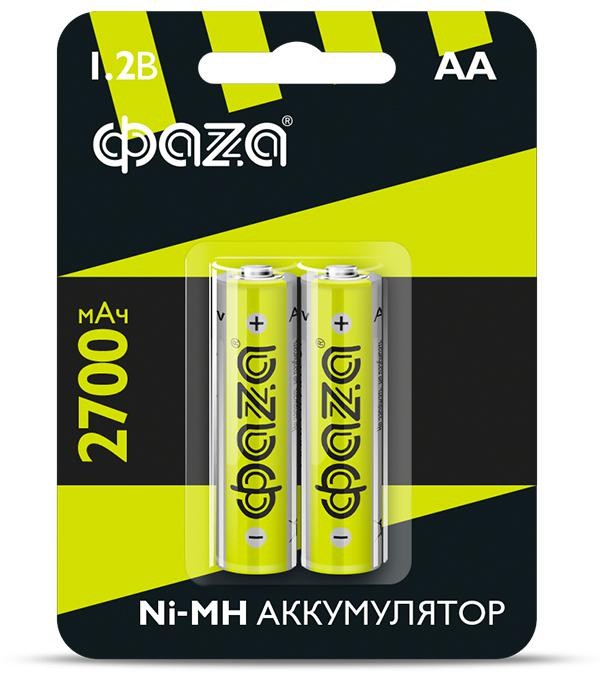  Аккумулятор AA 2700мА.ч Ni-MH BL-2 (уп.2шт) ФАZА 5003002 
