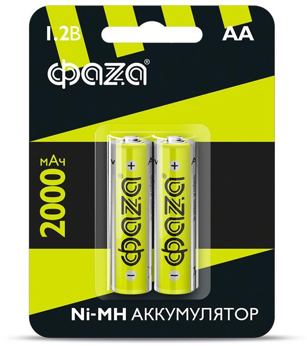  Аккумулятор AA 2000мА.ч Ni-MH BL-2 (уп.2шт) ФАZА 5002975 