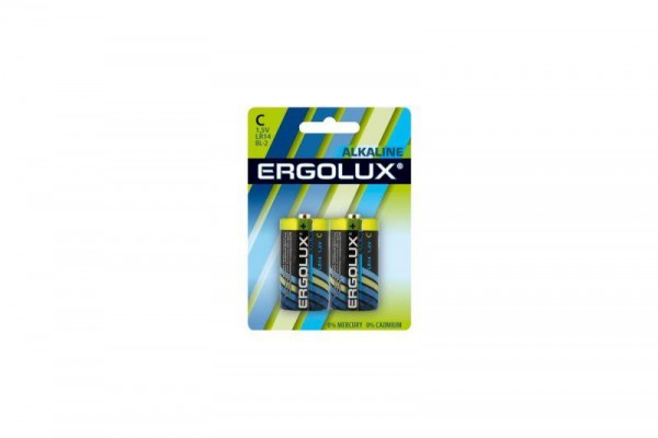  Элемент питания алкалиновый LR14 BL-2 LR14 BL-2 1.5В Alkaline (блист.2шт) Ergolux 11751 