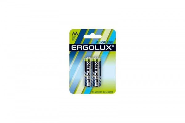  Элемент питания алкалиновый LR6 BL-2 LR6 BL-2 1.5В Alkaline (блист.2шт) Ergolux 11747 