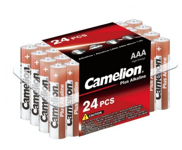  Элемент питания алкалиновый LR LR03 (уп.24шт) Camelion 7615 