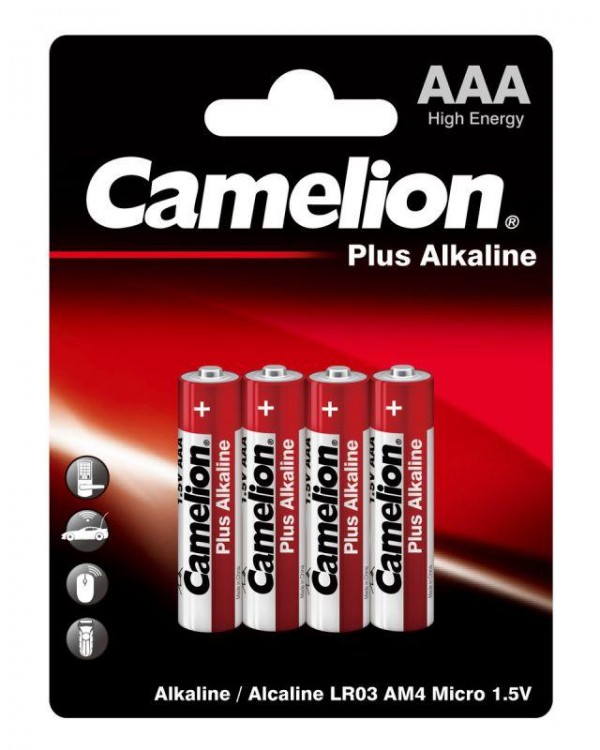  Элемент питания алкалиновый LR LR03 BL-4 (блист.4шт) Camelion 7369 