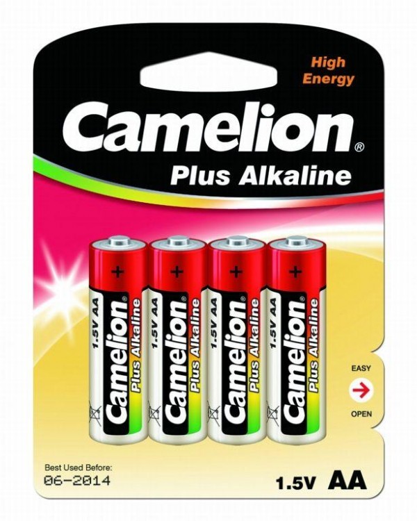  Элемент питания алкалиновый LR LR6 BL-4 (блист.4шт) Camelion 7370 