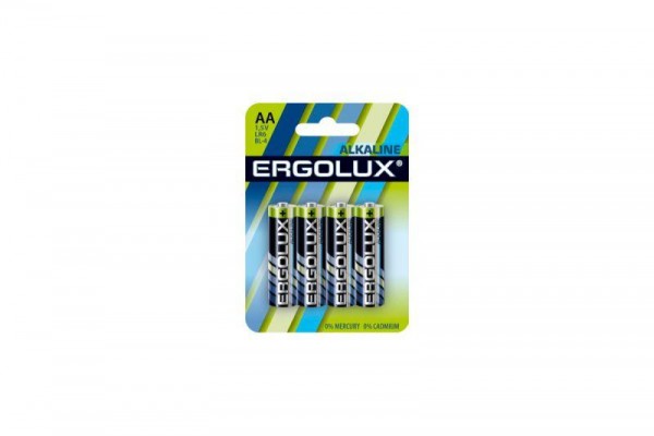  Элемент питания алкалиновый LR6 BL-4 LR6 BL-4 1.5В Alkaline (блист.4шт) Ergolux 11748 