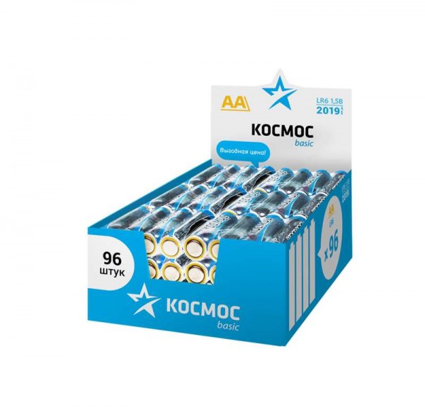  Элемент питания алкалиновый LR6 (уп.96шт) Космос KOCLR6_96BOX 