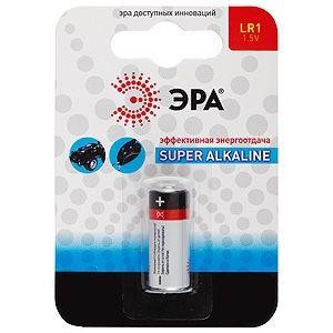  Элемент питания алкалиновый LR1-1BL (блист. 1шт) ЭРА C0045625 