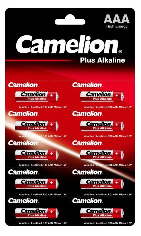  Элемент питания алкалиновый LR03 Plus Alkaline BP1x10P (LR03-BP1х10P батарейка 1.5В) (блист.10шт) Camelion 14136 