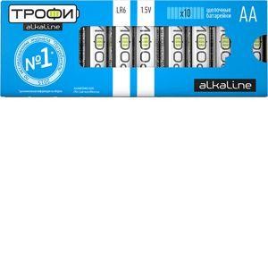  Элемент питания алкалиновый LR6-10 box (уп.10шт) Трофи Б0002907 