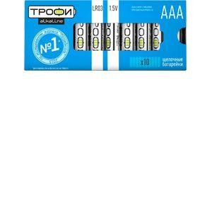 Элемент питания алкалиновый LR03-10 box (уп.10шт) Трофи Б0002908 
