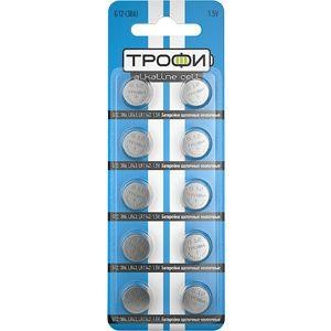  Элемент питания алкалиновый "таблетка" G12 (386) LR1142 LR43 (блист.10шт) Трофи C0035049 