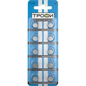  Элемент питания алкалиновый "таблетка" G2 (396) LR726 LR59 (блист.10шт) Трофи C0034936 