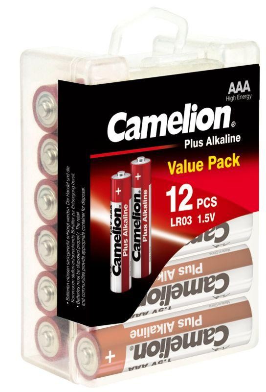  Элемент питания алкалиновый LR LR03-PBH12 (уп.12шт) Camelion 10647 