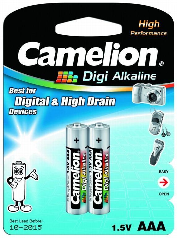  Элемент питания алкалиновый LR LR03 DIGI BL-2 (блист.2шт) Camelion 9279 