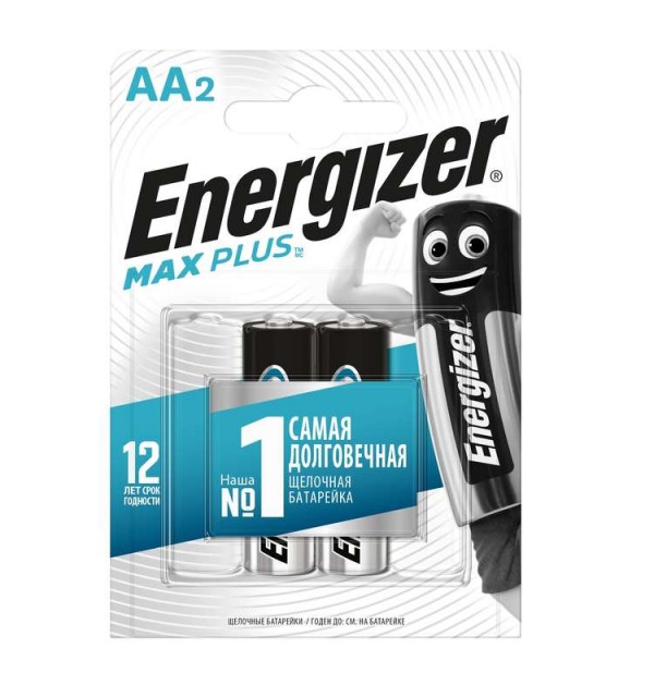  Элемент питания алкалиновый Max Plus LR6/316 BL2 (2/24) (блист.2шт) Energizer 696141 