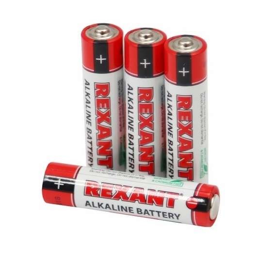  Элемент питания алкалиновый AAA/LR03 1.5В 1200 mAh (блист.4шт) REXANT 30-1012 