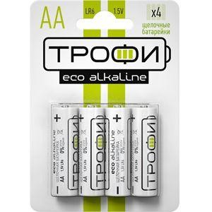  Элемент питания алкалиновый LR6-4BL ECO (блист.4шт) Трофи Б0017046 