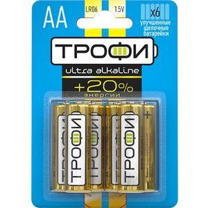  Элемент питания алкалиновый LR6-6BL ULTRA (блист.6шт) Трофи Б0015136 