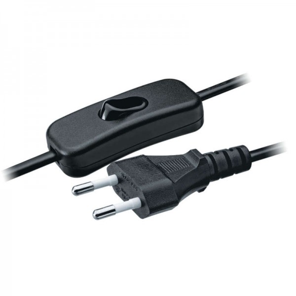  Шнур 61 720 NPS-FS-170-2х0.5-BL 1.7м с выкл. черн. Navigator 61720 