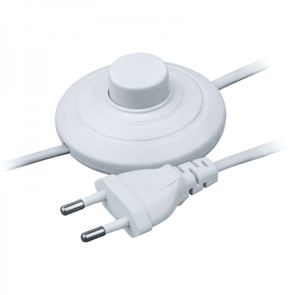  Шнур 61 600 NPS-FS01-170-2х0.5-WH 1.7м с выкл. бел. Navigator 61600 
