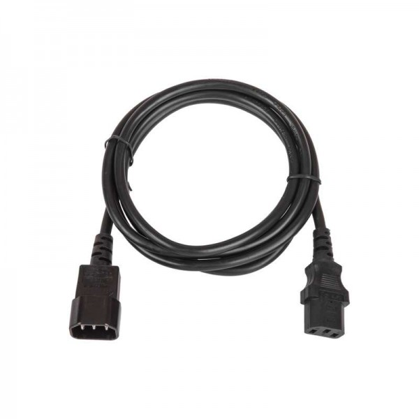  Кабель питания разъем C14 IEC 60320/разъем C13 IEC 60320 3х0.75кв.мм 250В 6А 1.8м черн. TLK TLK-PCM06-018 